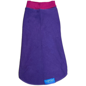 DOGGY JAMMA - purple and pink fleece (medium) NWOT